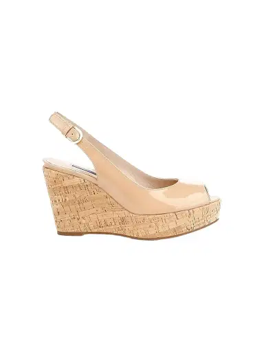 Stuart Weitzman Women's Jean Cork Wedge Slingback Sandals | Thumbnail 1 Stuart Weitzman Women's Jean Cork Wedge Slingback Sandals | Thumbnail 1