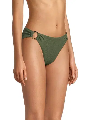 Change of Scenery Women's Ring Trim Textured Bikini Bottom - Olive Texture - Size XS | Thumbnail 4 Change of Scenery Women's Ring Trim Textured Bikini Bottom - Olive Texture - Size XS | Thumbnail 4