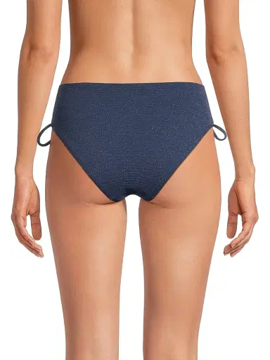 Change of Scenery Women's Taryn Side-Tie Bikini Bottom - Marine Blue Metallic - Size XS | Thumbnail 5 Change of Scenery Women's Taryn Side-Tie Bikini Bottom - Marine Blue Metallic - Size XS | Thumbnail 5