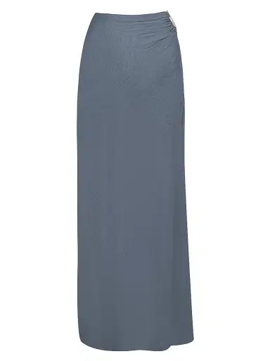 ViX by Paula Hermanny Women's Amira Gathered Maxi-Skirt - Blue | Thumbnail 1 ViX by Paula Hermanny Women's Amira Gathered Maxi-Skirt - Blue | Thumbnail 1