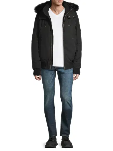 Moose Knuckles Men's Ballistics Bomber Jacket - Black | Thumbnail 2 Moose Knuckles Men's Ballistics Bomber Jacket - Black | Thumbnail 2