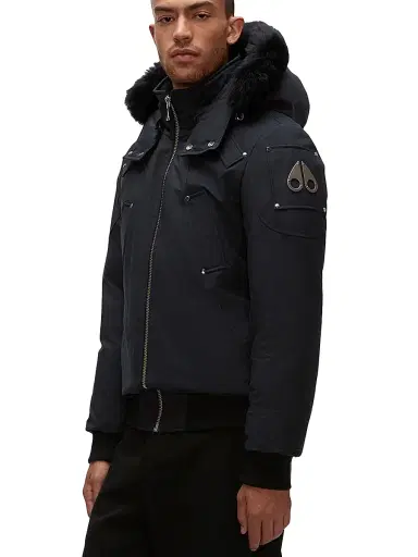 Moose Knuckles Men's Ballistics Bomber Jacket - Black | Thumbnail 4 Moose Knuckles Men's Ballistics Bomber Jacket - Black | Thumbnail 4