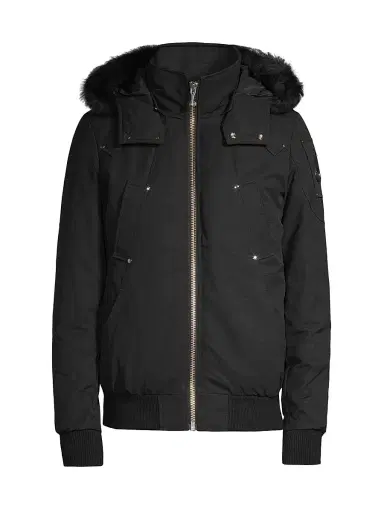 Moose Knuckles Men's Ballistics Bomber Jacket - Black | Thumbnail 1 Moose Knuckles Men's Ballistics Bomber Jacket - Black | Thumbnail 1