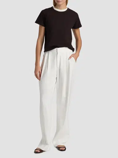 Leset Women's Margo Cotton T-Shirt - Chocolate | Thumbnail 2 Leset Women's Margo Cotton T-Shirt - Chocolate | Thumbnail 2