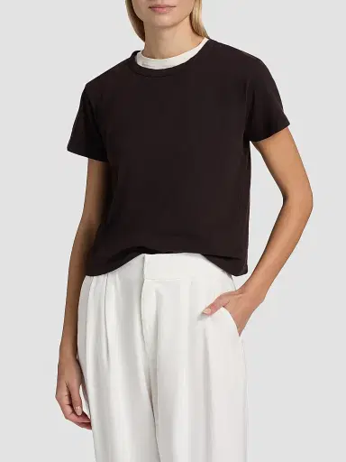 Leset Women's Margo Cotton T-Shirt - Chocolate | Thumbnail 3 Leset Women's Margo Cotton T-Shirt - Chocolate | Thumbnail 3