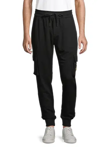 Moose Knuckles Men's Icon Sportswear Gold Clemont Cargo Joggers | Thumbnail 3 Moose Knuckles Men's Icon Sportswear Gold Clemont Cargo Joggers | Thumbnail 3