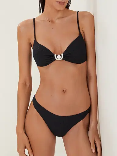 ViX by Paula Hermanny Women's Sea Wanderer Firenze Erin Kori Bikini Top - Black | Thumbnail 2 ViX by Paula Hermanny Women's Sea Wanderer Firenze Erin Kori Bikini Top - Black | Thumbnail 2