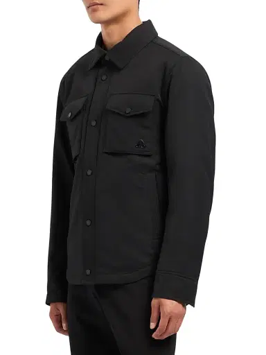 Moose Knuckles Men's West Insulated Shirt Jacket - Black | Thumbnail 4 Moose Knuckles Men's West Insulated Shirt Jacket - Black | Thumbnail 4