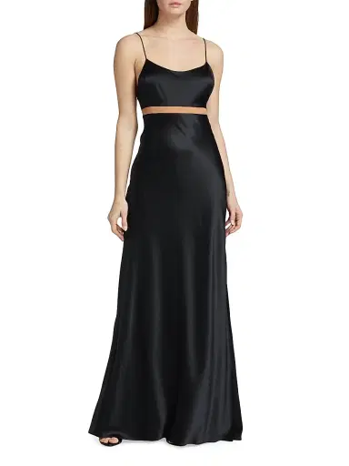 Cami NYC Women's Zella Silk-Blend Gown - Black | Thumbnail 2 Cami NYC Women's Zella Silk-Blend Gown - Black | Thumbnail 2