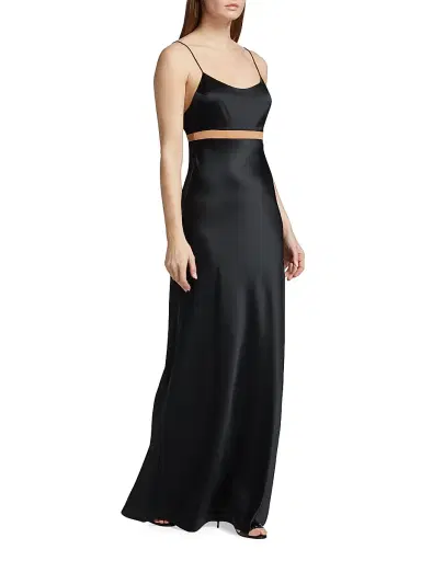 Cami NYC Women's Zella Silk-Blend Gown - Black | Thumbnail 4 Cami NYC Women's Zella Silk-Blend Gown - Black | Thumbnail 4