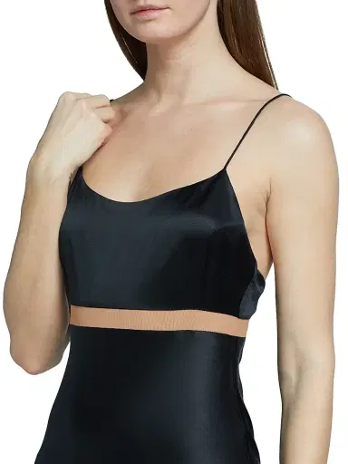 Cami NYC Women's Zella Silk-Blend Gown - Black | Thumbnail 6 Cami NYC Women's Zella Silk-Blend Gown - Black | Thumbnail 6