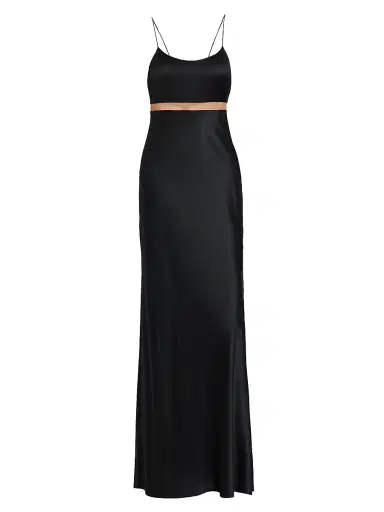 Cami NYC Women's Zella Silk-Blend Gown - Black | Thumbnail 1 Cami NYC Women's Zella Silk-Blend Gown - Black | Thumbnail 1