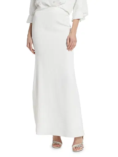 TWP Women's At Last Linen-Blend Maxi Skirt - White | Thumbnail 3 TWP Women's At Last Linen-Blend Maxi Skirt - White | Thumbnail 3
