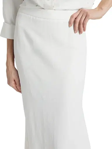 TWP Women's At Last Linen-Blend Maxi Skirt - White | Thumbnail 6 TWP Women's At Last Linen-Blend Maxi Skirt - White | Thumbnail 6