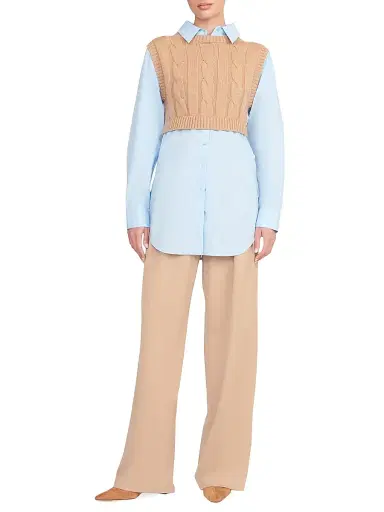 Staud Women's Cooper Sweater Shirt | Thumbnail 2 Staud Women's Cooper Sweater Shirt | Thumbnail 2