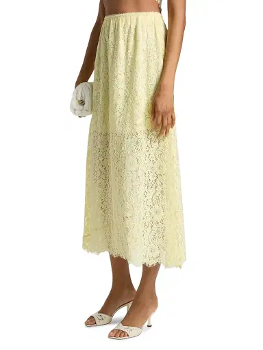 Cami NYC Women's Effie Floral Lace Midi-Skirt - Buttercup | Thumbnail 4 Cami NYC Women's Effie Floral Lace Midi-Skirt - Buttercup | Thumbnail 4