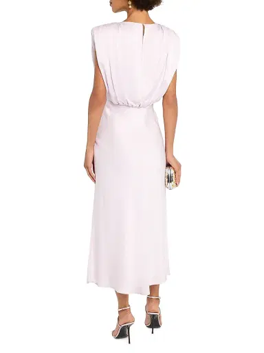 Toccin Women's Floral Sleeveless Blouson Midi-Dress - Lilac | Thumbnail 5 Toccin Women's Floral Sleeveless Blouson Midi-Dress - Lilac | Thumbnail 5