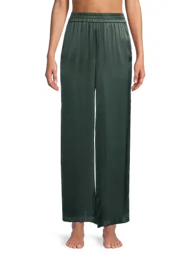 Cami NYC Women's Bleecker Silk Wide-Leg Pants - Hunter | Thumbnail 3 Cami NYC Women's Bleecker Silk Wide-Leg Pants - Hunter | Thumbnail 3