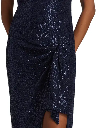 Caroline Constas Women's Koren Sequined Maxi Dress - Navy | Thumbnail 6 Caroline Constas Women's Koren Sequined Maxi Dress - Navy | Thumbnail 6