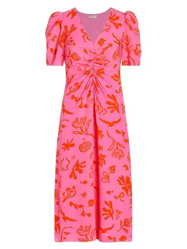 Rhode Women's Maci Printed Midi-Dress Dress | Thumbnail 1 Rhode Women's Maci Printed Midi-Dress Dress | Thumbnail 1