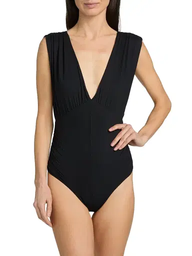 Marysia Women's Montery V-Neck One-Piece Swimsuit - Black | Thumbnail 3 Marysia Women's Montery V-Neck One-Piece Swimsuit - Black | Thumbnail 3