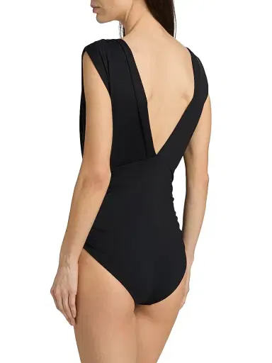Marysia Women's Montery V-Neck One-Piece Swimsuit - Black | Thumbnail 4 Marysia Women's Montery V-Neck One-Piece Swimsuit - Black | Thumbnail 4