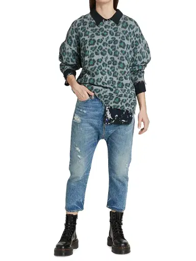 R13 Women's Drop Rise Jeans - Bain - Size 24 | Thumbnail 2 R13 Women's Drop Rise Jeans - Bain - Size 24 | Thumbnail 2