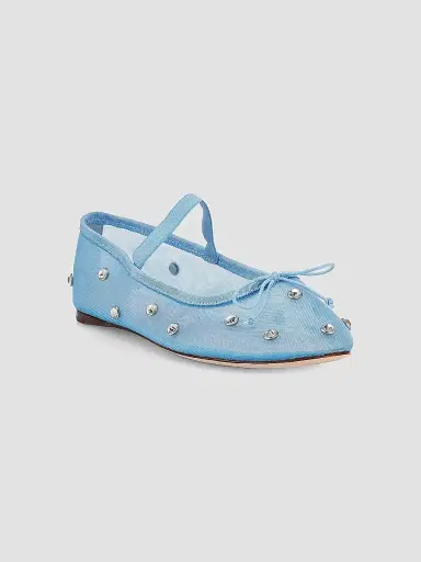 Loeffler Randall Women's Leonie Crystal Mesh Ballet Flats - Blue | Thumbnail 2 Loeffler Randall Women's Leonie Crystal Mesh Ballet Flats - Blue | Thumbnail 2