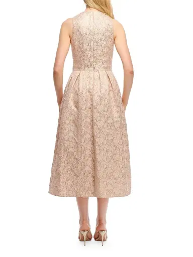 Shoshanna Women's Ivanna Floral Crisscross Halterneck Dress | Thumbnail 3 Shoshanna Women's Ivanna Floral Crisscross Halterneck Dress | Thumbnail 3
