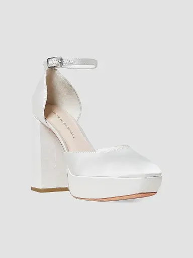 Loeffler Randall Women's Selina Ankle-Strap Platform Pumps - Cream | Thumbnail 2 Loeffler Randall Women's Selina Ankle-Strap Platform Pumps - Cream | Thumbnail 2