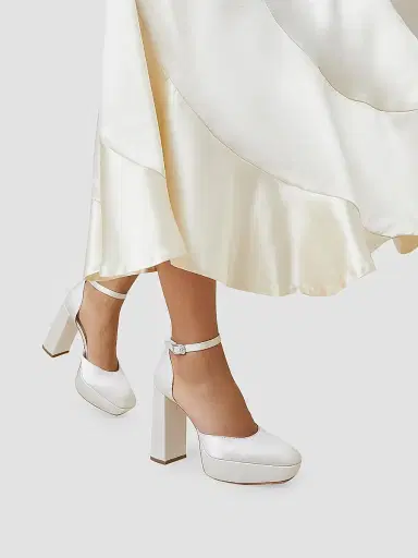 Loeffler Randall Women's Selina Ankle-Strap Platform Pumps - Cream | Thumbnail 3 Loeffler Randall Women's Selina Ankle-Strap Platform Pumps - Cream | Thumbnail 3