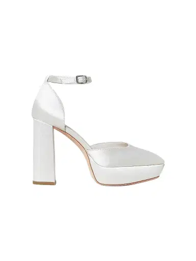Loeffler Randall Women's Selina Ankle-Strap Platform Pumps - Cream | Thumbnail 1 Loeffler Randall Women's Selina Ankle-Strap Platform Pumps - Cream | Thumbnail 1
