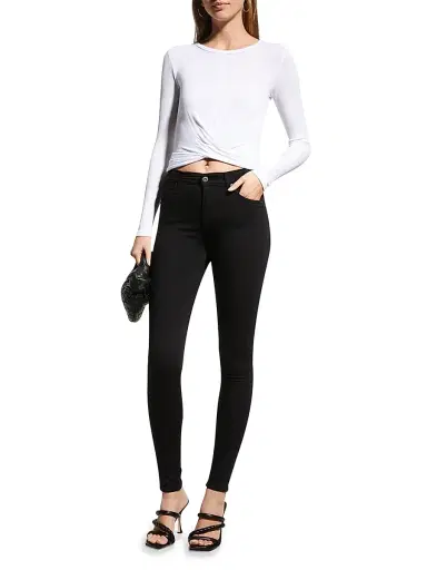 AG Jeans Women's Farrah High-Rise Skinny Jeans - Super Black - Size 32 | Thumbnail 2 AG Jeans Women's Farrah High-Rise Skinny Jeans - Super Black - Size 32 | Thumbnail 2