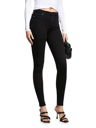 AG Jeans Women's Farrah High-Rise Skinny Jeans - Super Black - Size 32 | Thumbnail 3 AG Jeans Women's Farrah High-Rise Skinny Jeans - Super Black - Size 32 | Thumbnail 3