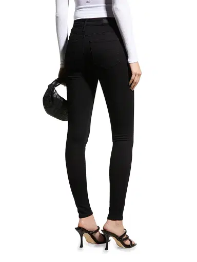 AG Jeans Women's Farrah High-Rise Skinny Jeans - Super Black - Size 32 | Thumbnail 4 AG Jeans Women's Farrah High-Rise Skinny Jeans - Super Black - Size 32 | Thumbnail 4