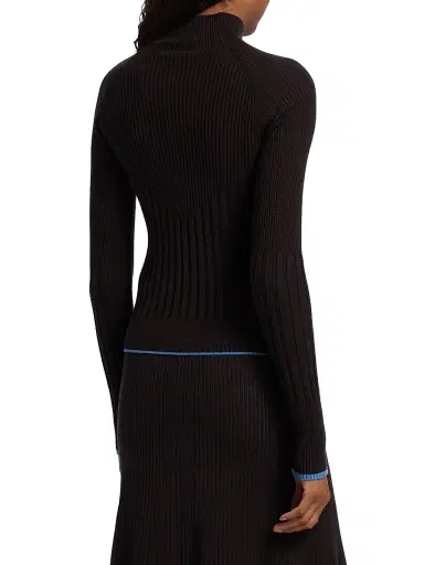 Proenza Schouler White Label Women's Daniella Tipped Sweater - Chicory | Thumbnail 5 Proenza Schouler White Label Women's Daniella Tipped Sweater - Chicory | Thumbnail 5