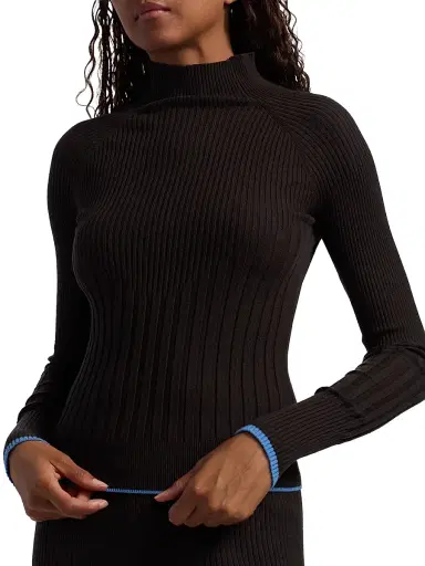 Proenza Schouler White Label Women's Daniella Tipped Sweater - Chicory | Thumbnail 6 Proenza Schouler White Label Women's Daniella Tipped Sweater - Chicory | Thumbnail 6