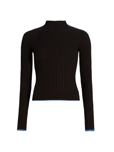 Proenza Schouler White Label Women's Daniella Tipped Sweater - Chicory | Thumbnail 1 Proenza Schouler White Label Women's Daniella Tipped Sweater - Chicory | Thumbnail 1