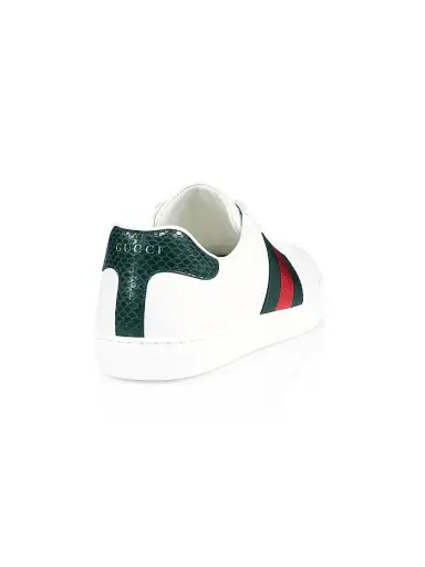 Gucci Men's New Ace Crocodile-Embossed Sneakers - Green | Thumbnail 3 Gucci Men's New Ace Crocodile-Embossed Sneakers - Green | Thumbnail 3