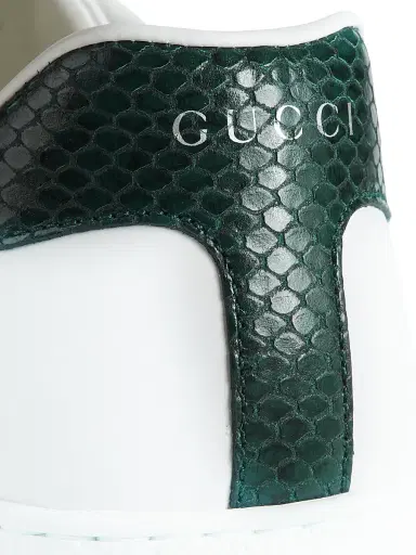 Gucci Men's New Ace Crocodile-Embossed Sneakers - Green | Thumbnail 6 Gucci Men's New Ace Crocodile-Embossed Sneakers - Green | Thumbnail 6