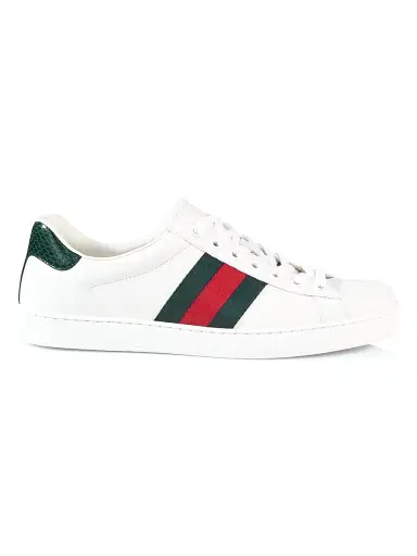 Gucci Men's New Ace Crocodile-Embossed Sneakers - Green | Thumbnail 1 Gucci Men's New Ace Crocodile-Embossed Sneakers - Green | Thumbnail 1