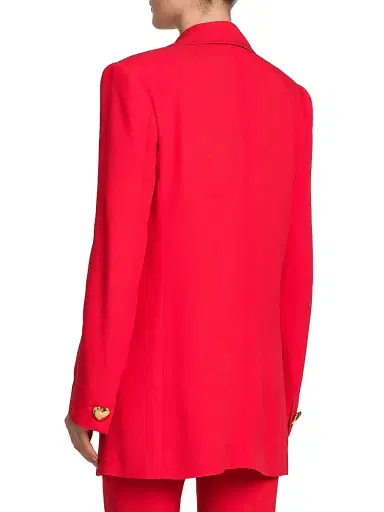 MOSCHINO Women's Enverse Satin Jacket - Fantasy Print Red | Thumbnail 5 MOSCHINO Women's Enverse Satin Jacket - Fantasy Print Red | Thumbnail 5