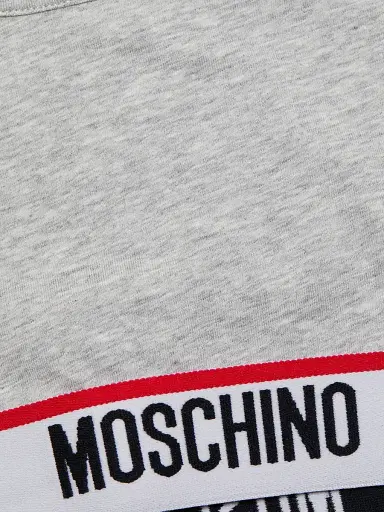 MOSCHINO Women's Logo Tape Bra - Grey Archived | Thumbnail 7 MOSCHINO Women's Logo Tape Bra - Grey Archived | Thumbnail 7