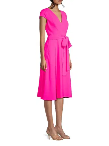 BLACK HALO Women's Pandora Surplice Dress | Thumbnail 4 BLACK HALO Women's Pandora Surplice Dress | Thumbnail 4