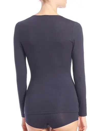Hanro Women's Soft Touch Long-Sleeve Top - Black - Size XS | Thumbnail 4 Hanro Women's Soft Touch Long-Sleeve Top - Black - Size XS | Thumbnail 4