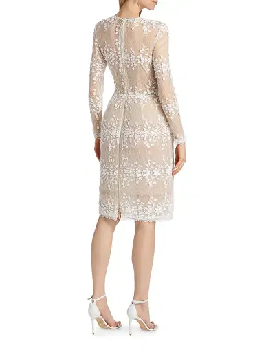 Bronx and Banco Women's Masey Embroidered Lace Long-Sleeve Midi-Dress - White | Thumbnail 5 Bronx and Banco Women's Masey Embroidered Lace Long-Sleeve Midi-Dress - White | Thumbnail 5