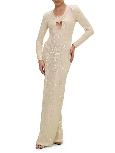PatBo Women's Iara Crochet Plunge Maxi Dress | Thumbnail 2 PatBo Women's Iara Crochet Plunge Maxi Dress | Thumbnail 2