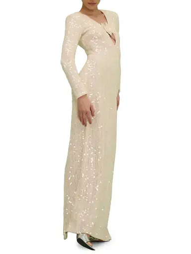PatBo Women's Iara Crochet Plunge Maxi Dress | Thumbnail 3 PatBo Women's Iara Crochet Plunge Maxi Dress | Thumbnail 3