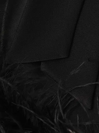 Ungaro Women's ONLY AT SAKS. Sari Feather-Trim Minidress - Black | Thumbnail 6 Ungaro Women's ONLY AT SAKS. Sari Feather-Trim Minidress - Black | Thumbnail 6