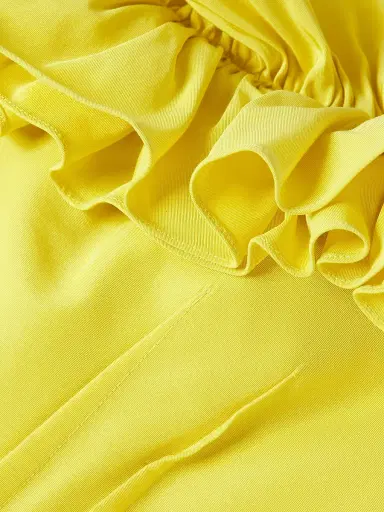 Ungaro Women's Flora Ruffle Cotton-Silk Sleeveless Minidress - Zest | Thumbnail 6 Ungaro Women's Flora Ruffle Cotton-Silk Sleeveless Minidress - Zest | Thumbnail 6
